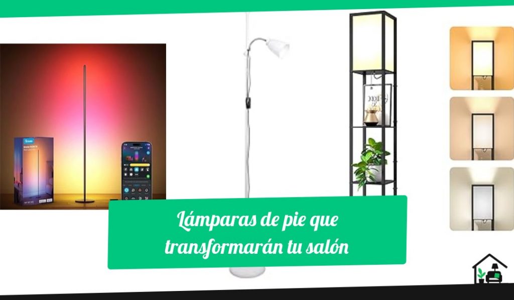 Lámparas de pie que transformarán tu salón