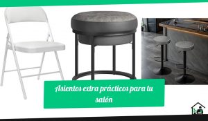 Asientos extra prácticos para tu salón